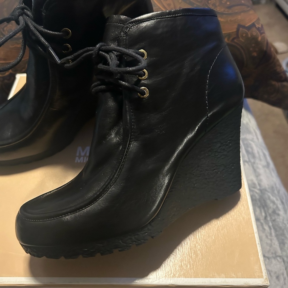 Leather Booties - image 4